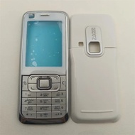 For Nokia Asha 6120 6120C Full Mobile Phone Housing Cover Case English Keypad  Replacement Parts