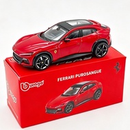 New Release Burago 1: 64 Ferrari FUV Purosangue Alloy Small Scale Car Model Collection Ornaments