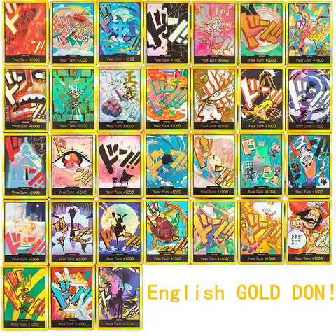 DIY ONE PIECE CARD Game English THE BEST PRB-02 DON!! Gold Collection Opcg Anime Cards