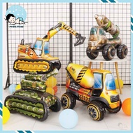 [Ready Stock]4D Transport Theme Tank,Excavator,Concrete Truck,lorry Dump Truck, Drill Truck, Soldier