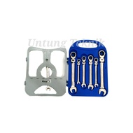 C-MART 7 Pcs Wrench Flexible Ratchet Wrench - Flexible Head Gear Wren