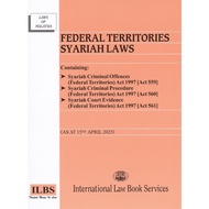 Federal Territories Syariah Laws (Syariah Criminal Offences, Syariah Criminal Procedure & Syariah Co