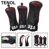 TENOL Set of 3 Golf Wood Headcover No. 1 3 5 Wood Driver Head Cover Protector