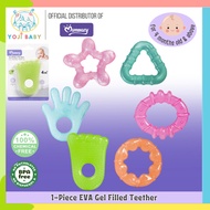 Momeasy EVA Gel Filled Teether Soother for Baby 4 months Old & Up Teething Relief Teether Toy Baby T