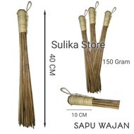 Frying Pan Broom | Wok Brush | 40cm long coconut stick wok broom