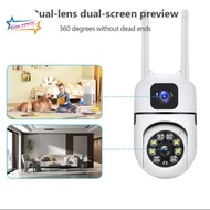 CAMERA PTZ WiFi V380/V380Opro DOUBLE cctv lens COLORFUL AUTO TRAKING