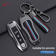 Porsche High-end Metal Car Key Protection Cover case Cayenne Panamera 911 Taycan Maca 718 Full Key S