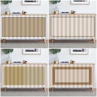 Simple Style Cabinet Curtain Geometric Stripes Design Modern langsir kabinet dapur Short Door Curtains