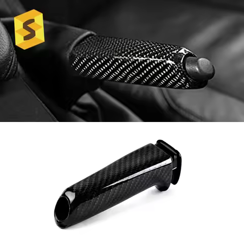 The Black Friday Sale Carbon Fiber Car Handbrake 3K Carbon Fiber E90 E92 Hand Brake For E81 E82 E87 
