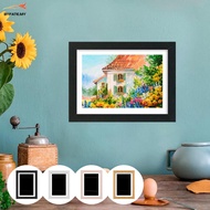 Kids Art Frame with 12 Colored Pencils A4 Front Opening Photo Frames with Fixed Strap Wooden Kids Ar