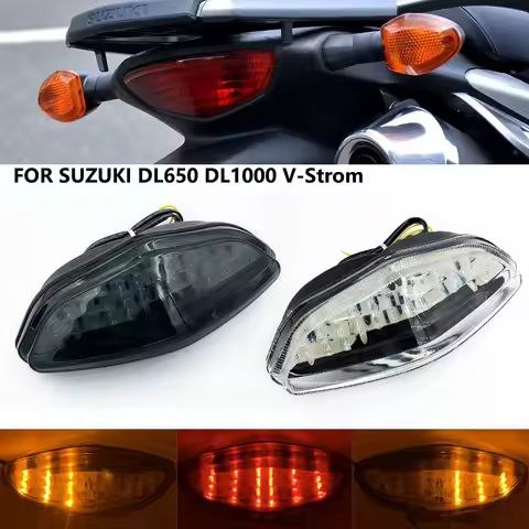 For Suzuki DL 650 DL 1000 V-Strom 2003-2008 2004 2005 Rear Tail Light Brake Turn Signals Integrated 