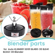 24Oz Cups With To-Go Lids, 7 Fins Extractor, For Nutri Ninja Auto IQ BN801 SS101 BL480-30 BL641 BL64