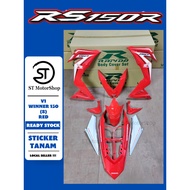 HONDA RS-150R RS150R V1 WINNER 150 (8) RED COVER SET (STICKER TANAM) RAPIDO NEW ACCESSORY AKSESORI