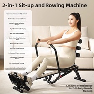PINNAI | Silent Foldable Rowing Machine For Weight Loss And Abdomen Workout With Water Wind Resistan