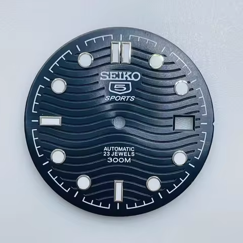 31mmNH35 dial/NH36 dial S sign blue-green luminous mechanical watch Seamaster diver dial is used for