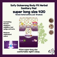 Guiaerang Sanitary Napkins/Overnight Sanitary Pads Super Long Size 42cm /Guiaerang Body Fit Herbal S