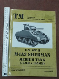 Tankograd Publishing-6032-U.S. WW II M4A3 Sherman Medium Tank 75mm/105mm-paper back-English Text -M-