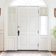 Tirai Campuran Linen Tiruan untuk Tingkap Kaca Bilik Darjah, Penapisan Cahaya Tingkap Tingkap Pintu 