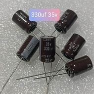 10BUAH ELCO 330UF 35V 330 UF KAPASITOR ELKO 35 VOLT 330UF 35VOLT