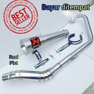 KNALPOT RACING AKRAPOVIC GP TITAN FOR SATRIA FU VIXION R15 MX NEW MX OLD MX KING DLL SUARA GARANG