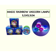 Rainbow Spring Unicorn Character Light Up Toys for Children / Rainbow Spring Unicorn Lights Toys for
