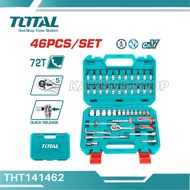 TOTAL THT141201 (20pcs) / THT141462 (46pcs) 1/4″ Socket Set