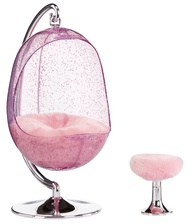 Bratz Funky Fashion Furniture Retro-Swing Chair Playset & Display with Footrest, Swings Back & Forth