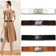 Vallina Outfit - Sania Luxury Hook Belt Buckle – Elastic Rubber Obi Wanita, Stainless Steel Head