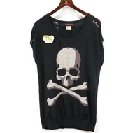 Mastermind Japan MMJ 13SS Dreaming Processed Damaged Knit Sleeveless Sweater 黑色    蟲蛀破壞     毛衣