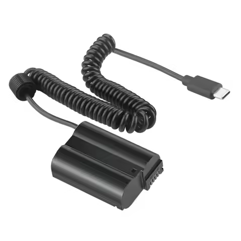 Type C USB-C To EN-EL15 Dummy Battery DC Power AC Adapter for Nikon Z8 D7000 D7100 D7200 D750 D800E 