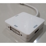 Anylink Mini Display Port To DVI VGA HDMI 3in1 Converter Adapter