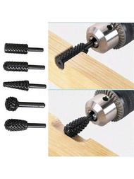 5入組鑽頭切割工具,適用於木工刀木雕刀木工作品木材切割鑽頭組