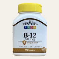 21st Century B-12 500 mcg/1 000/2 500-110 Tablets