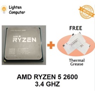 【USED】AMD Ryzen 5 2600 | 6 CORE 12 THREADS | 65W | Socket AM4 | Ryzen5 | 2600