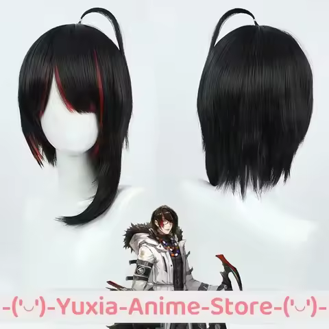 Arknights Gnosis Cosplay Wig and Cap Anime Game Roleplay Wigs Party Costume Prop Synthetic Hair Heat