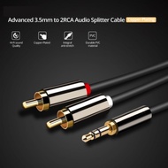 3.5mm To RCA Aux Jack Audio Cable / RCA To 3.5mm Audio Jack (1M)
