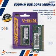 SODIMM DDR3 8GB V-GeN Rescue RAM Laptop