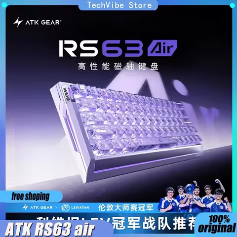 ATK RS63 AIR Magnetic Axis 3-Mode Wireless RGB Gaming RS6 Keyboard CNC GASKET Low-Latency Adjustable