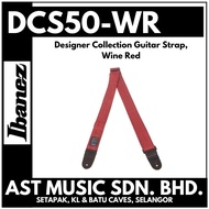 Ibanez DCS50 Designer Collection Guitar Strap – Wine Red ( DCS-50 / Dcs50 )