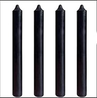 Wrcevtor 8 inchTaper Candles Set of 4 |7.5 hrs Clean Burning Unscented, for Wedding, Parties,Home De