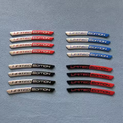 4x Limited Edition 3D Metal Car Stickers Emblem Badge Auto Wheel Hub Stickers Bicycle Motorcycle Aut