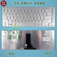 【漾屏屋】宏碁 ACER Aspire V3-431 V3-471 V3-471G 銀色 筆電 鍵盤 繁體中文 