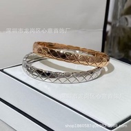 Ready Stock Seiko High Version Chanel Diamond Bracelet 18k Rose Gold Diamond Wide Narrow Couple Brac