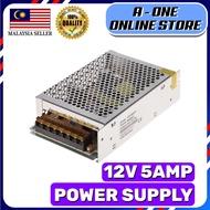 Power Supply DC12V 5A TRANSFORMER CONVERTER AC110V AC220V TO DC12V for CCTV Alarm LED Stripe AC TO D