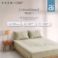 ai by AKEMI Colourkissed Collection Fitted Sheet Set | 100% MicroXT 700TC (Super Single)