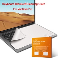【COD+IN STOCK】 ใหม่ไมโครไฟเบอร์ฟิล์มป้องกันฝุ่นโน๊ตบุ๊คปาล์มแป้นพิมพ์ผ้าห่มปกแล็ปท็อปผ้าทำความสะอาดหน้าจอสำหรับ MacBook Pro 13/15/16 นิ้ว