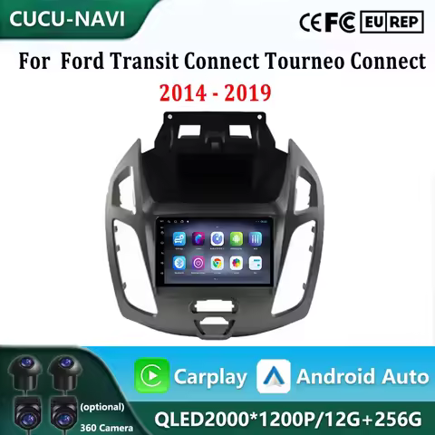 7‘’ Android 14 For Ford Transit Connect Tourneo Connect 2014-2019 Video Player GPS Navigation Car Ra