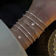 Women Bracelet 20819/Gypsophila Bracelet 6-Piece Set Classy All-Match Niche Design High-End Sparklin