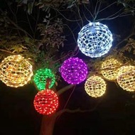 led藤球燈工程亮化景觀掛樹燈戶外防水圓球燈街道裝飾彩燈批發