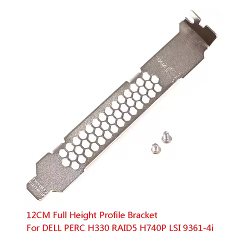 Full Height Baffle Profile Bracket with Screws for DELL PERC H330 RAID5 H740P LSI 9361-4i